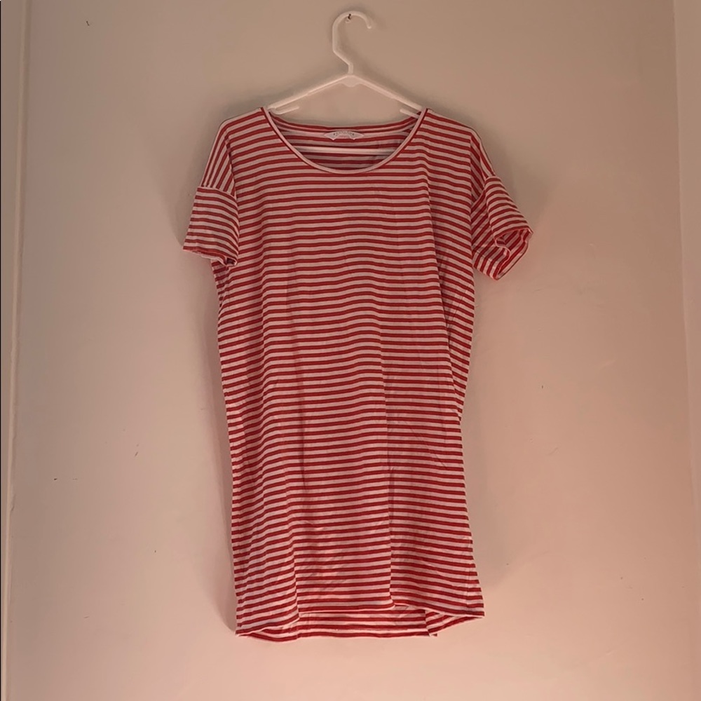 Everlane striped tee dress